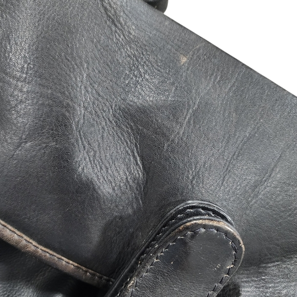 FRYE BLACK LEATHER BACKPACK main image 12